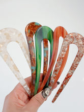 Women Acrylic Hair Fork - Vintage look French U Shape Hairpin updos