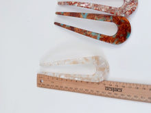 Women Acrylic Hair Fork - Vintage look French U Shape Hairpin updos