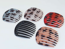 Everyday styling hair combs in elegant tortoise patterns