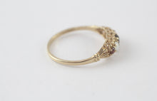 Vintage London Hallmark 9ct Gold Opal Ring Size P