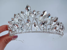 Luxury Silver Ice Queen Crystal Crown - Regal Wedding, Gala, and Special Event Tiara