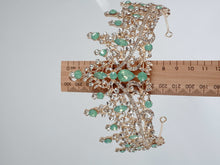 Mint Green Crystal Tiara - Elegant Tiara for Weddings & Events