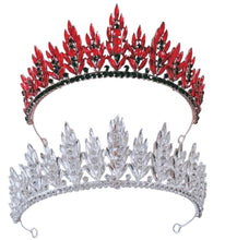 High Red Silver Ice Queen Tiara