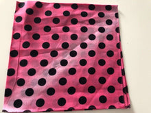Retro 70' 80' Cotton Polka Dots Bandana Hair Headband Wrap Scarf Gradually change Hot Pink