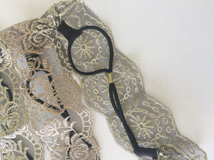 Bohemian Retro Embroidered Lace Elastic Hair Wrap Headband for Women