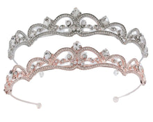 Rose Gold Silver Simple Tiara