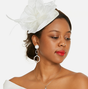 Fascinator Headpiece Melbourne Cup Feather headband Race