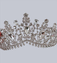 Elegant Silver Bridal Tiara Crown White Crystal Rhinestone Wedding & Prom Accessory - Elegant Tiara for Weddings & Events