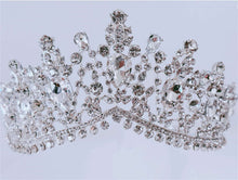 Elegant Silver Bridal Tiara Crown White Crystal Rhinestone Wedding & Prom Accessory - Elegant Tiara for Weddings & Events