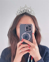 Elegant Silver Bridal Tiara Crown White Crystal Rhinestone Wedding & Prom Accessory - Elegant Tiara for Weddings & Events