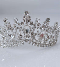 Elegant Silver Bridal Tiara Crown White Crystal Rhinestone Wedding & Prom Accessory - Elegant Tiara for Weddings & Events