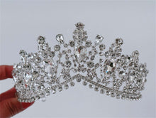 Elegant Silver Bridal Tiara Crown White Crystal Rhinestone Wedding & Prom Accessory - Elegant Tiara for Weddings & Events