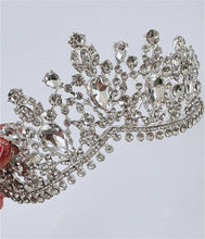 Elegant Silver Bridal Tiara Crown White Crystal Rhinestone Wedding & Prom Accessory - Elegant Tiara for Weddings & Events