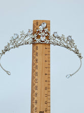 Silver Floral Crystal Tiara – Elegant Wedding & Bridal Crown