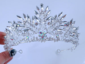 Stunning Ice Queen Crystal Tiara - Elegant Tiara for Weddings & Events