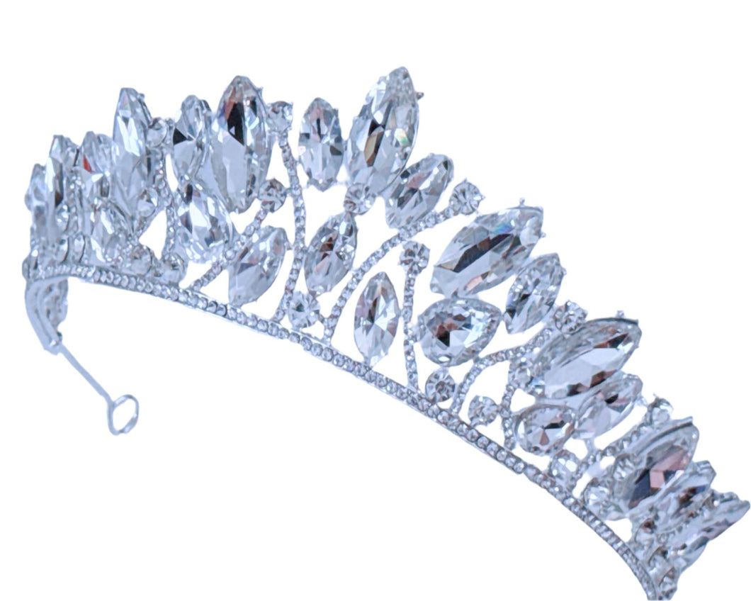 Silver Crystal Rhinestone Tiara