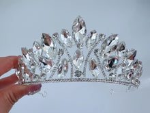 Silver Crystal Tiara front