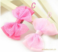 Girls Baby Toddlers Kids pink Children Princess ribbon hair Bow Clip/ band loop