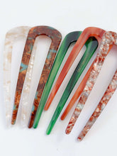 Women Acrylic Hair Fork - Vintage look French U Shape Hairpin updos