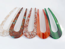 Women Acrylic Hair Fork - Vintage look French U Shape Hairpin updos