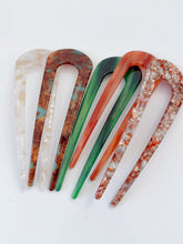 Women Acrylic Hair Fork - Vintage look French U Shape Hairpin updos