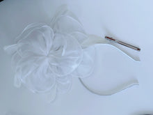 White Melbourne Cup Hat headband