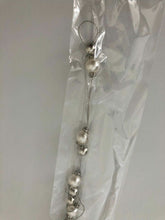 Women Lady Girls Pearl Slim Party Metallic Silver Chain Beads Dress Tassel Belt