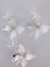 4x Lady Wedding flower Girl Fairy White Butterfly Hair Clips headpiece Jewelery