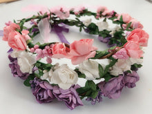 Women Flower Girl Boho Party paper Crown hair Band Tiara headband Garland Wreath