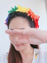 Women Girls Colorful Rainbow Daisy Flower colorful Hair head Headband Fascinator