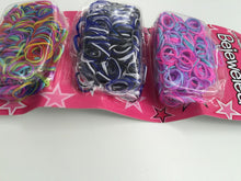 2000 Girl Navy colorful rainbow Latex Hair Ponytail Elastic braid Band holder