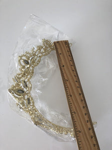 Women Gold Rhinestone Crystal Wedding Bride Party Hair Headband Crown Tiara