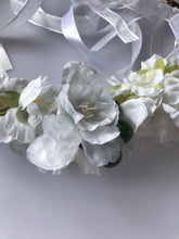 Women wedding White Flower bride Party Hair Headband Crown Prop Garland Wreath