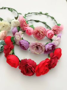 Women Flower Girl Boho BOHEMIA Party Leaf Crown hair headband Garland Wreath