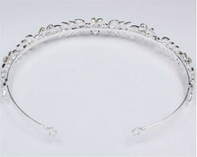 Women Silver Crystal Rhinestone Leaf Hair Head Band Headband Hoop headpiece