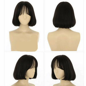 Women Girl Lady Air Natural Fringe Cosplay Costume Party Short Full Hair Wigs