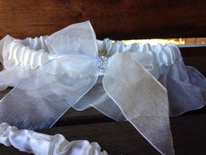 Women Wedding White Bride Bridal Satin lace Garter Suspender Belt Strap Lingerie