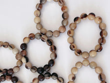 Men Women Natural Water Buffalo Cow Cattle Horn Beads Healthy Black Bracelet