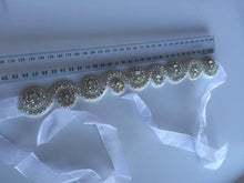 Women Lady White Wedding Bride Crystal Embroidery lace Hair head Headband Prop