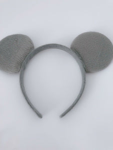 Women Children Mouse Bear Grey Pink Round Ear Party Hair head band Headband