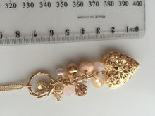 Women Lady Girl BOHO Retro Bow Beads Bohemian Heart sweet Necklace Chain GIFT