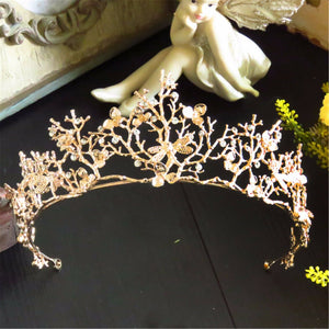 Women Girl Gold Leaf Wedding Bride Party Hair Headband Head Crown Tiara Prop