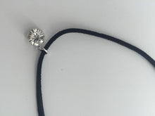 Lady Girls retro Black synth Suede crystal Harajuku Choker short Punk Necklace