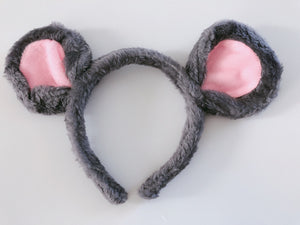 Women Children Bear Grey Mouse Koala Round Ear Party Hair head band Headband