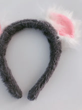 Women Children Bear Grey Koala Fluffy Pink Ear Party Hair head band Headband