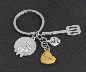 Mum Mother Gift I love you MOM Key chain Ring Keyrings Holder Gift her