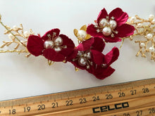 Women Girl Flower Boho Party Wedding Tiara Crown Pearl hair headband Garland