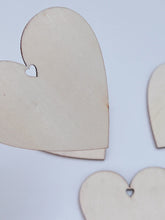 AU 5x Natural Wooden LOVE Heart Craft Gift Hanging Tag Novelty Gift Wrap Favor