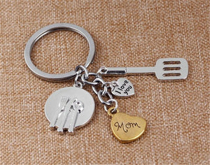 Mum Mother Gift I love you MOM Key chain Ring Keyrings Holder Gift her