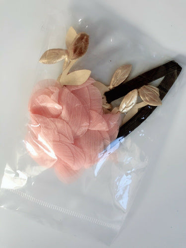 Baby birthday Girl Kid BOHO Pink Flower Leaf Elastic Hair head band Headband